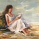 Reading by the Sea - Sold
